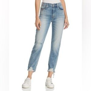 HUDSON ZOEEY HIGH RISE STRAIGHT LEG JEANS